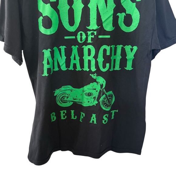Sons of Anarchy Sambel Belfast Men’s T Shirt Size Large Black Biker Y2K - Picture 7 of 11